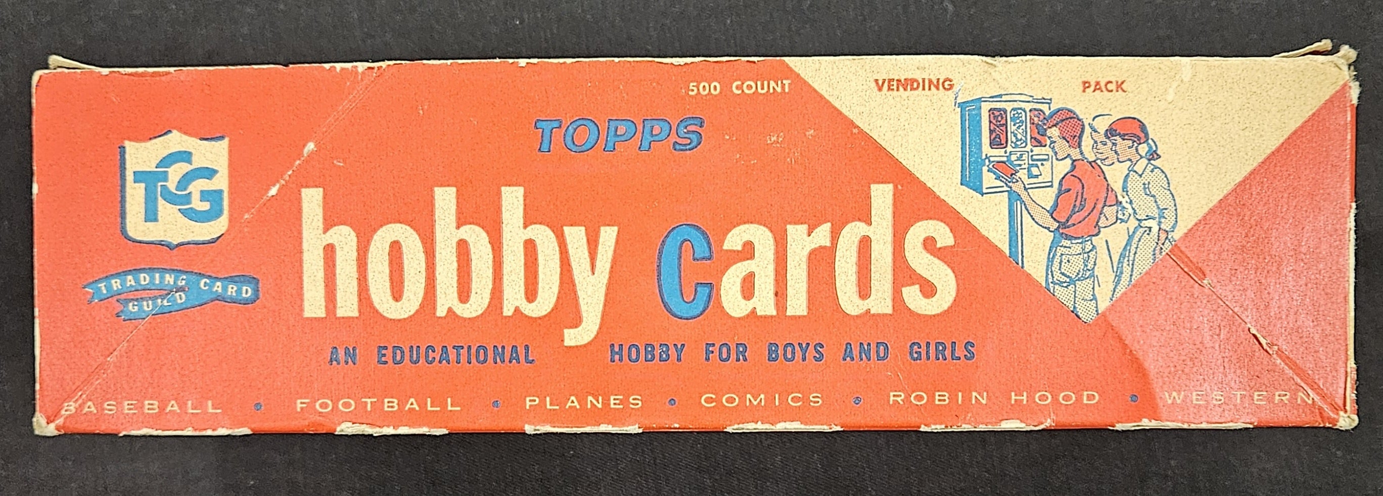 1962 Topps Trading Card Guild Hobby Cards Empty Vending Box