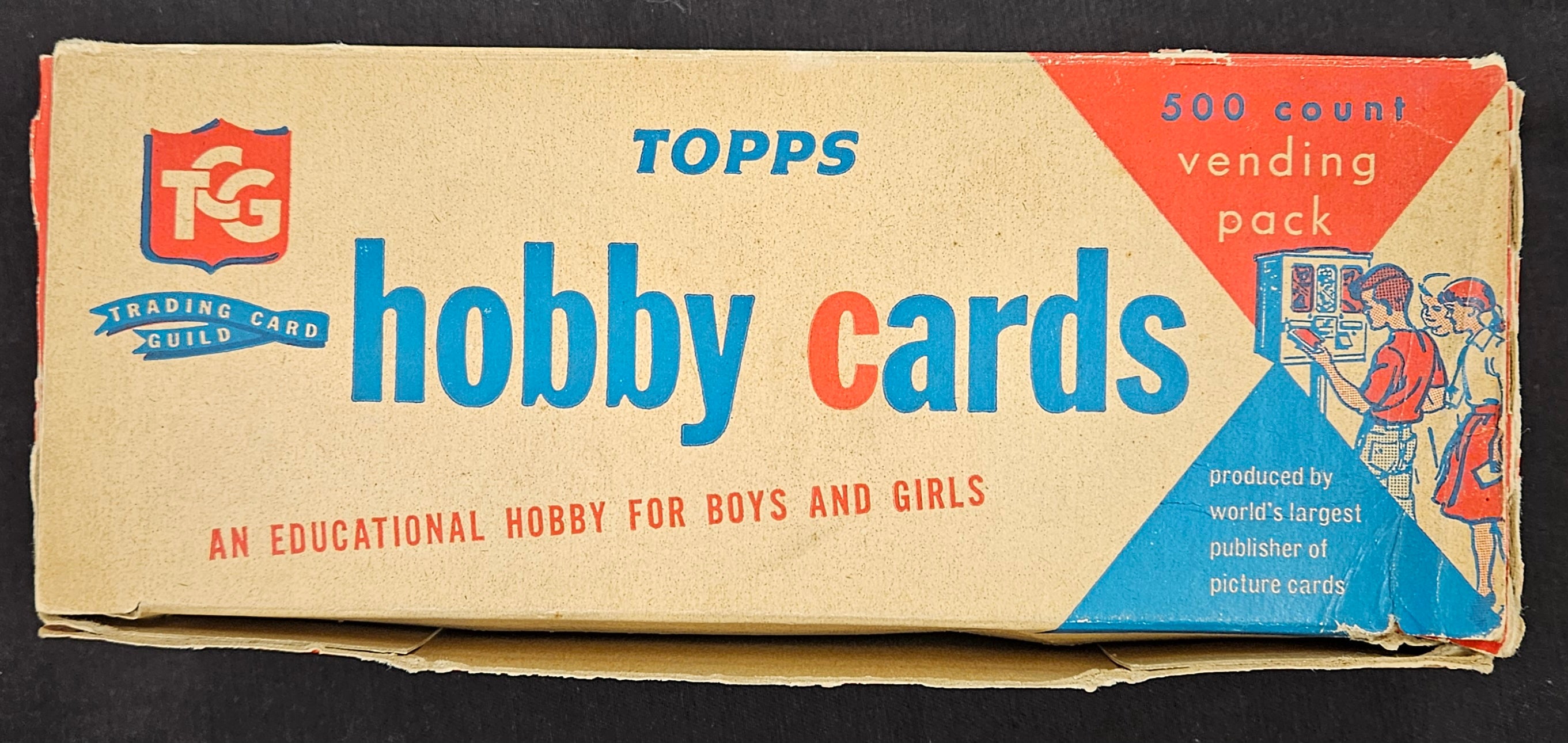 1962 Topps Trading Card Guild Hobby Cards Empty Vending Box
