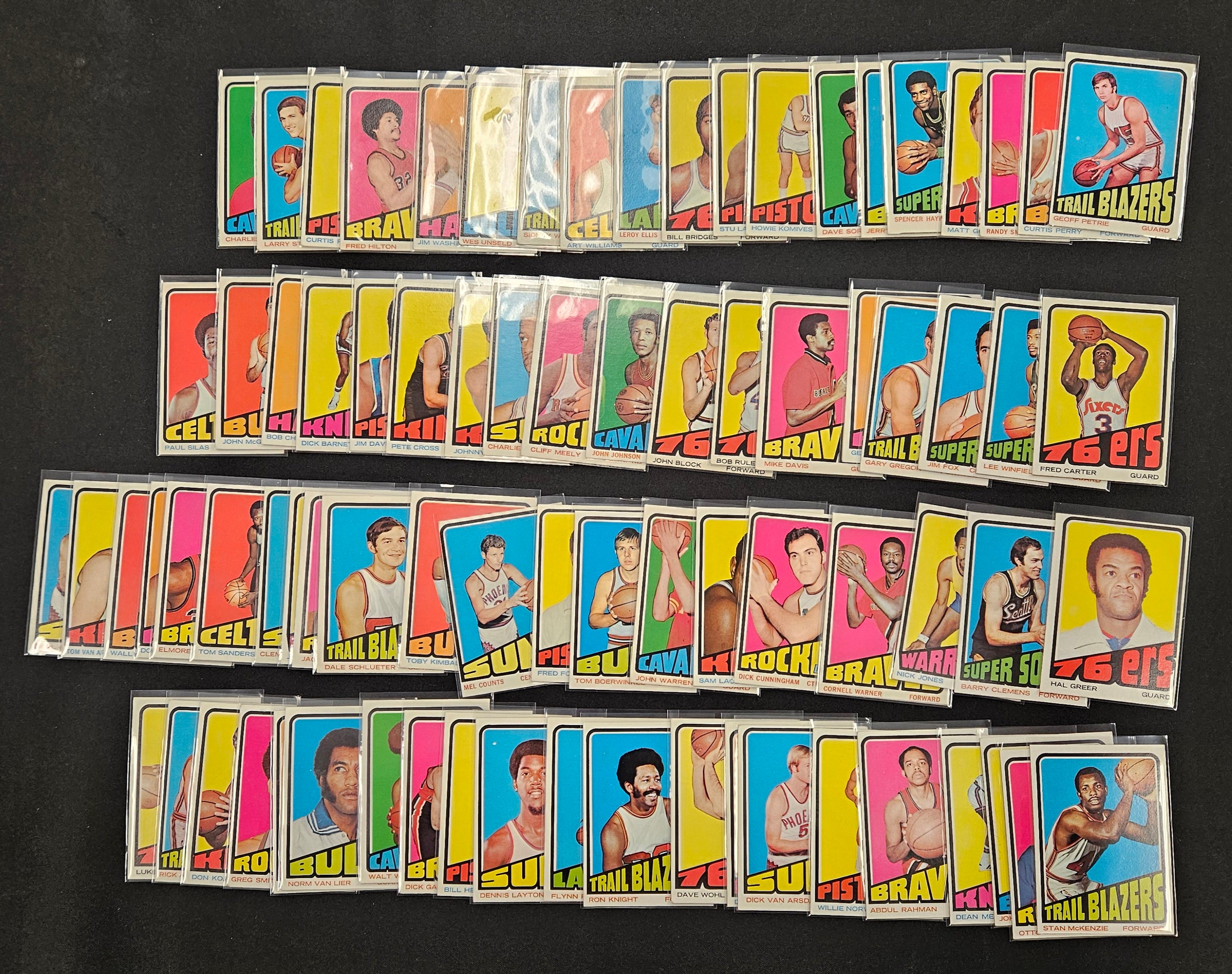 1972-73 Topps Basketball Starter Set 178/264 (W/ 4 Scratch-Cards) VG-EX Overall