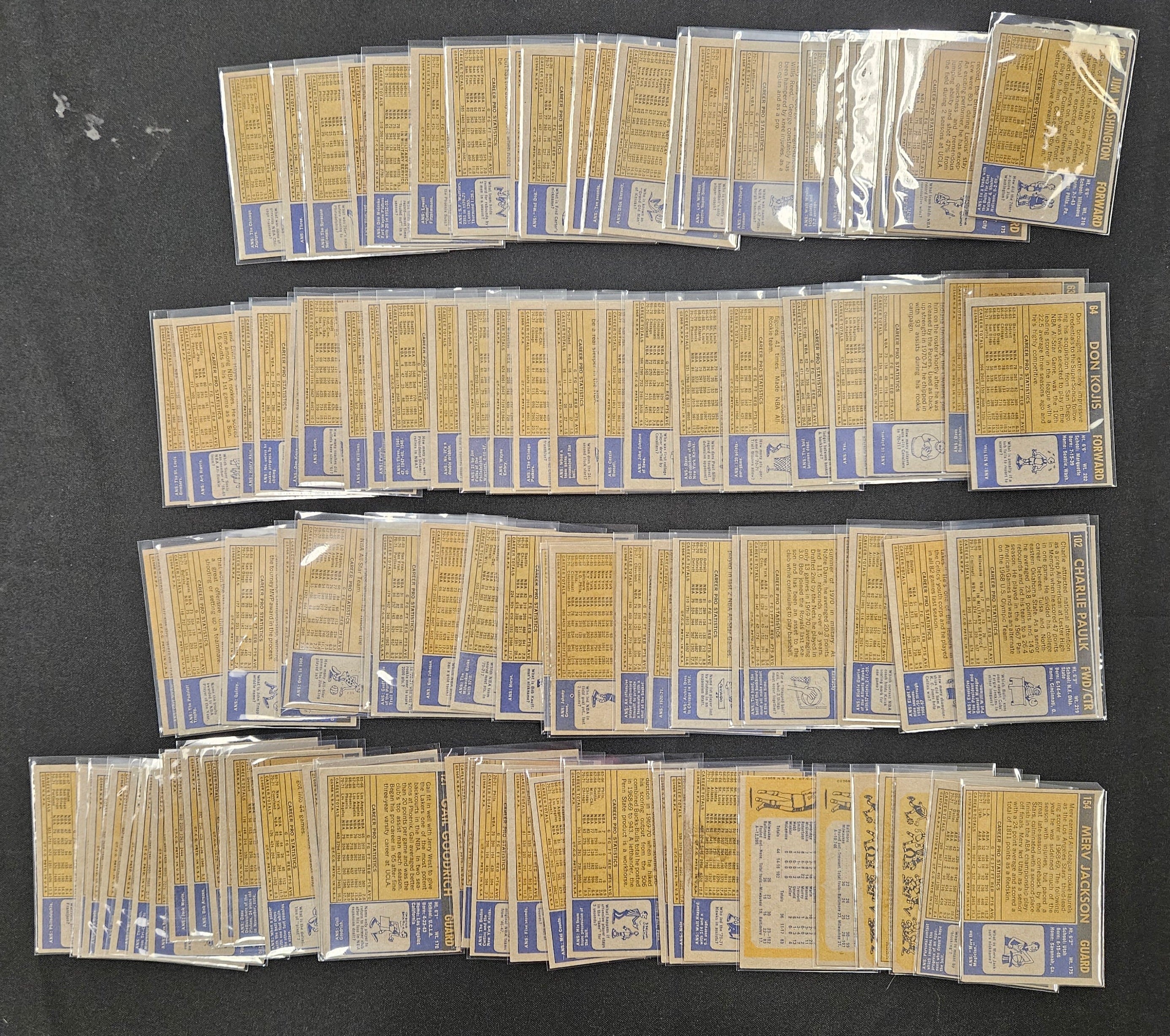 1971-72 Topps Basketball Starter Set 155/233 EX Overall