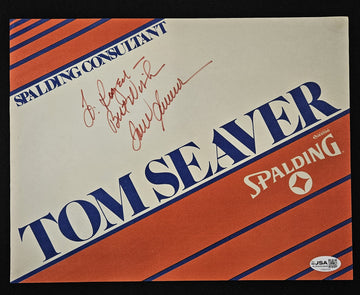Tom Seaver Signed Autographed 8 1/2 x 11 Spaulding Promo JSA Authentic