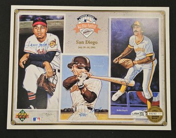 1992 UD All Star Fanfest Doby/Garvey/Fingers Signed Autographed JSA Authentic