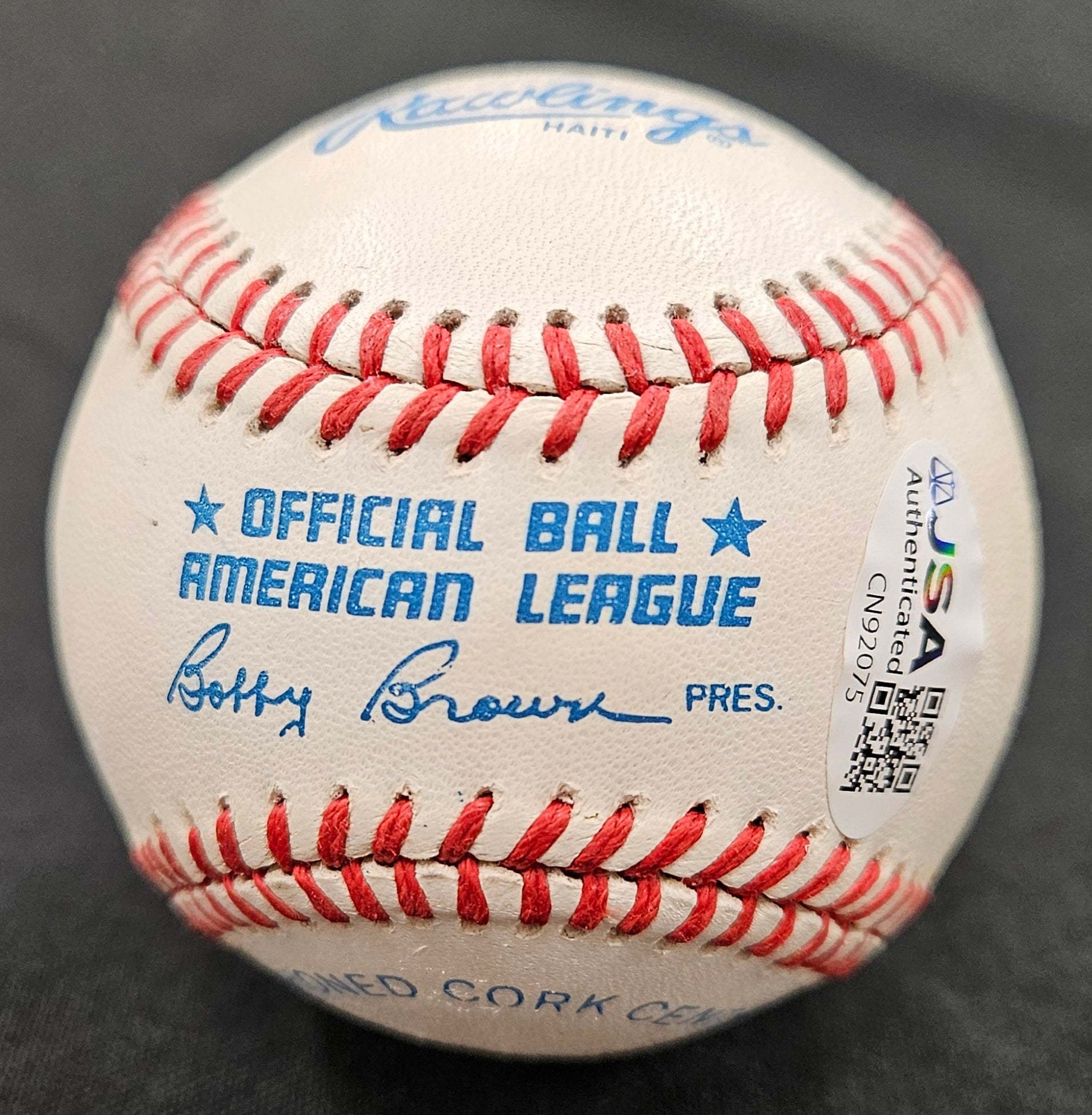 Sparky Anderson Signed Autographed Rawlings OAL Baseball JSA Authentic