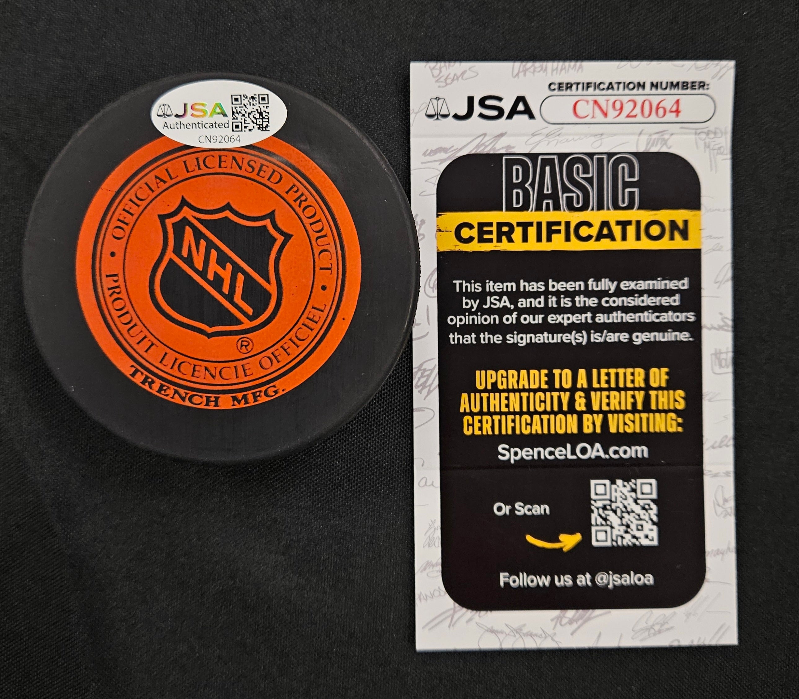 Gordie Howe Signed Autographed NHL Puck JSA Authentic