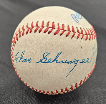Charlie Gehringer Signed Autographed Rawlings OAL Baseball JSA Authentic
