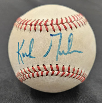 Kirk Gibson Signed Autographed Rawlings OAL Baseball JSA Authentic