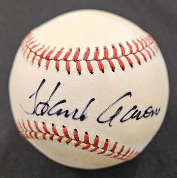 Hank Aaron Signed Autographed Rawlings ONL Baseball JSA Authentic *090 *Read*