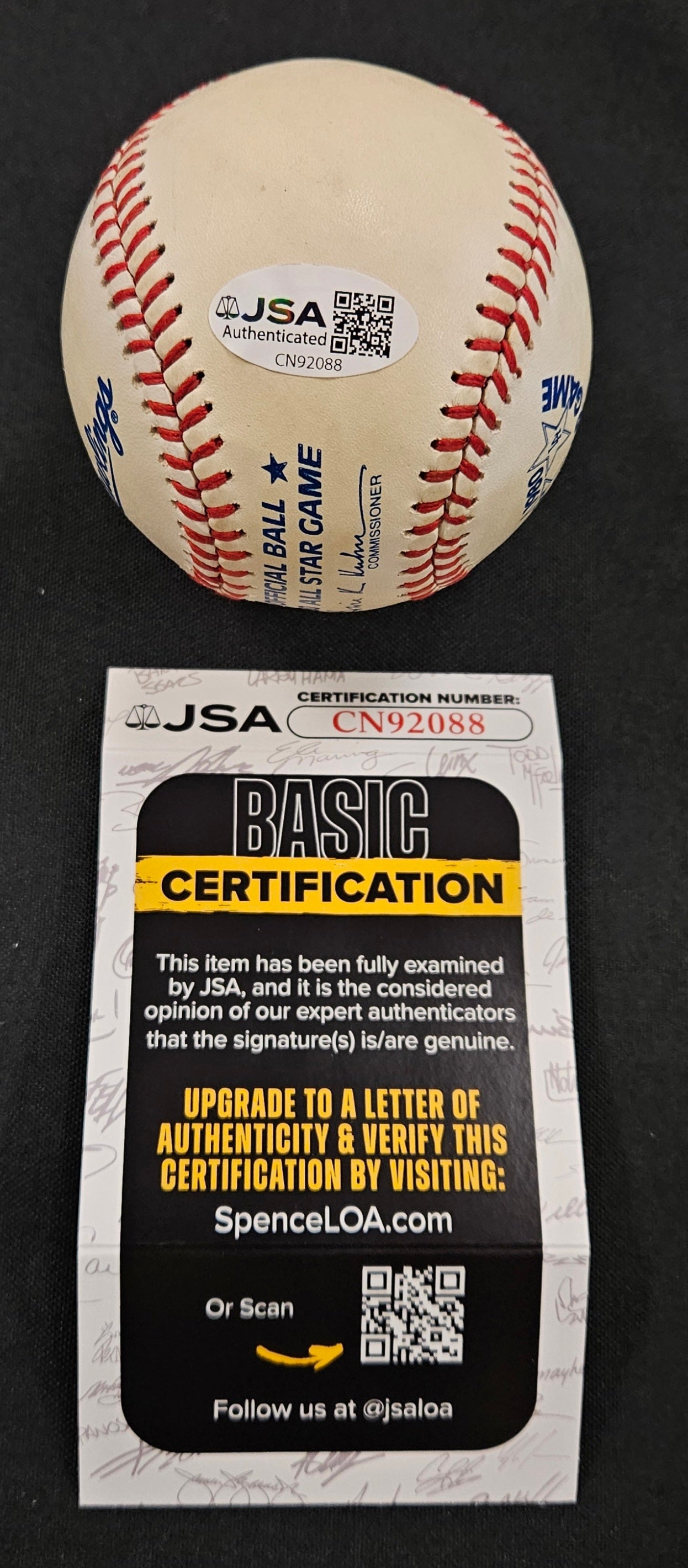 Pete Rose Signed Autographed 1980 All Star Game Rawlings Baseball JSA Authentic