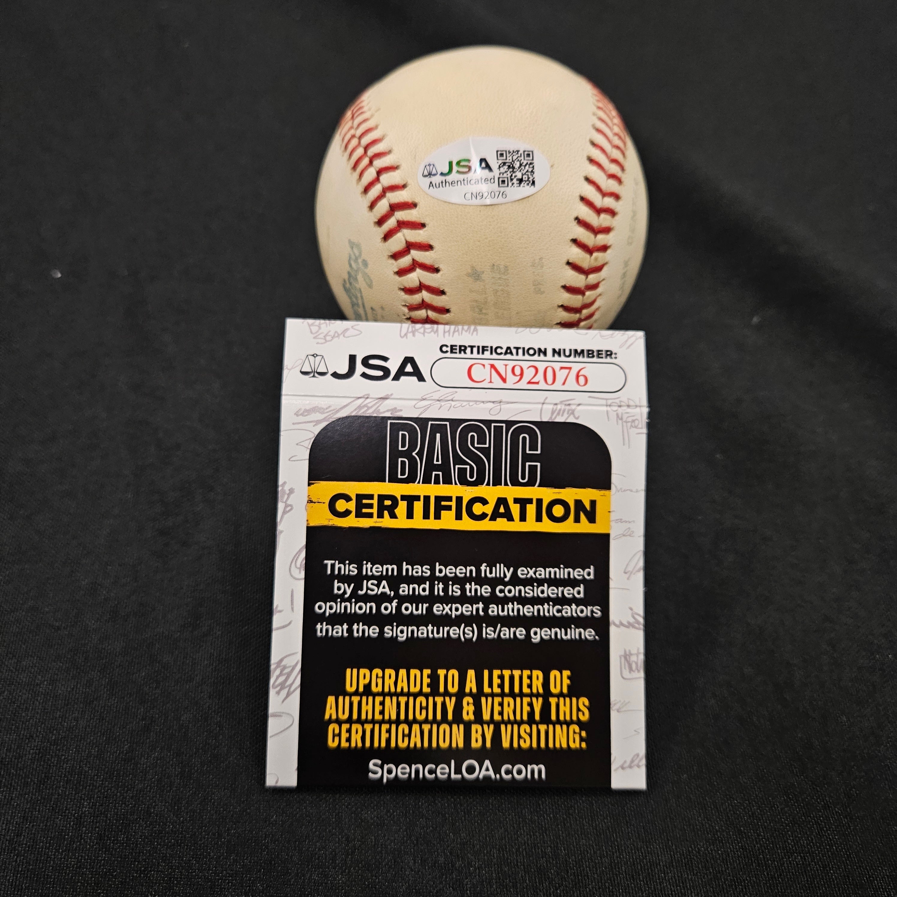 Al Kaline Signed Autographed Rawlings OAL Baseball JSA Authentic *076