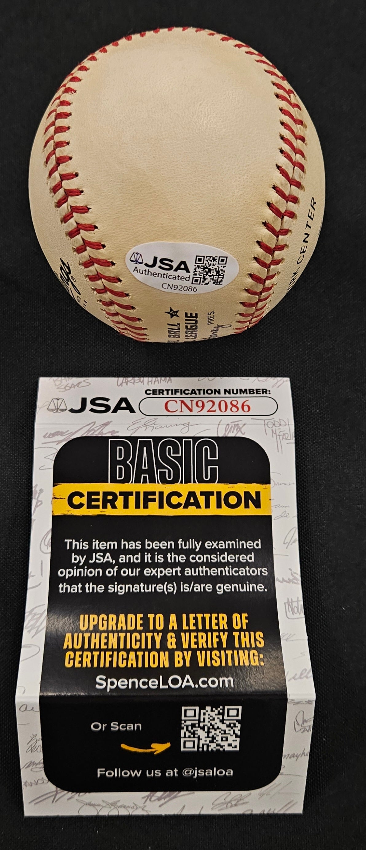 Stan Musial Signed Autographed Rawlings ONL Baseball JSA Authentic