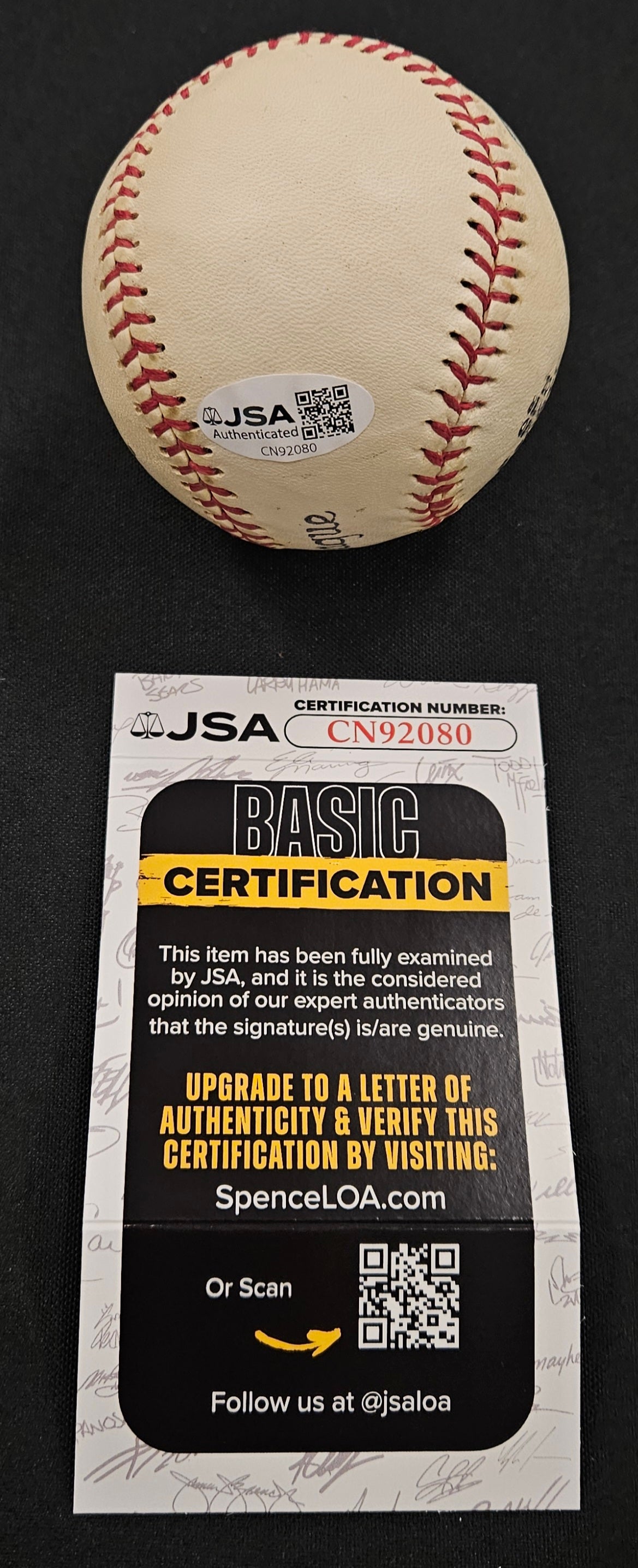 Brooks Robinson Signed Autographed Wilson Little League Baseball JSA Authentic