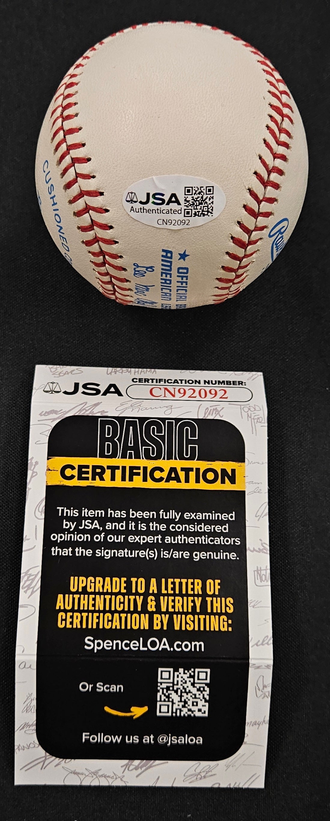 Hal Newhouser Signed Autographed Rawlings OAL Baseball JSA Authentic
