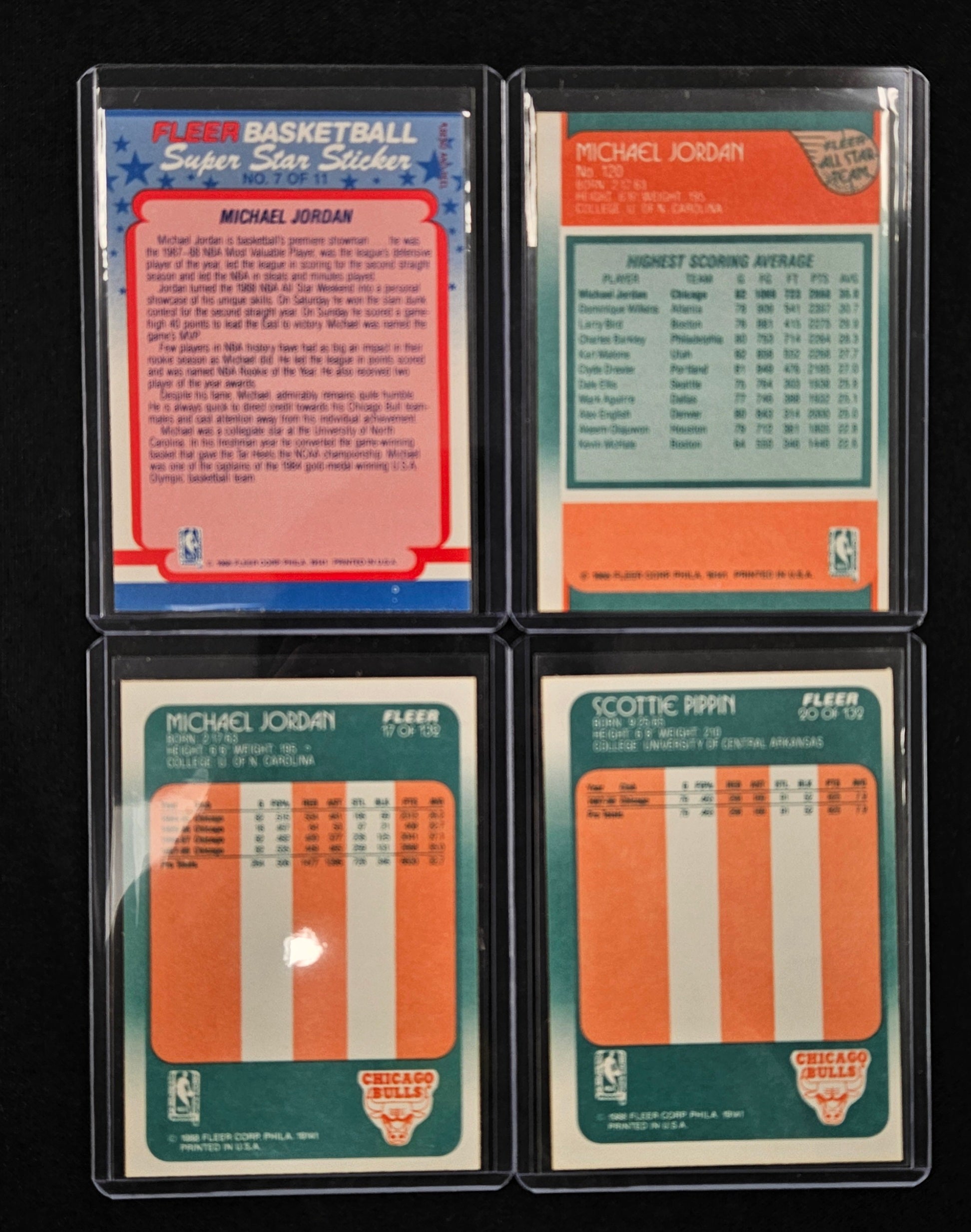 1988-89 Fleer Basketball Near Complete Set (131/132) W/ Stickers NM-MT
