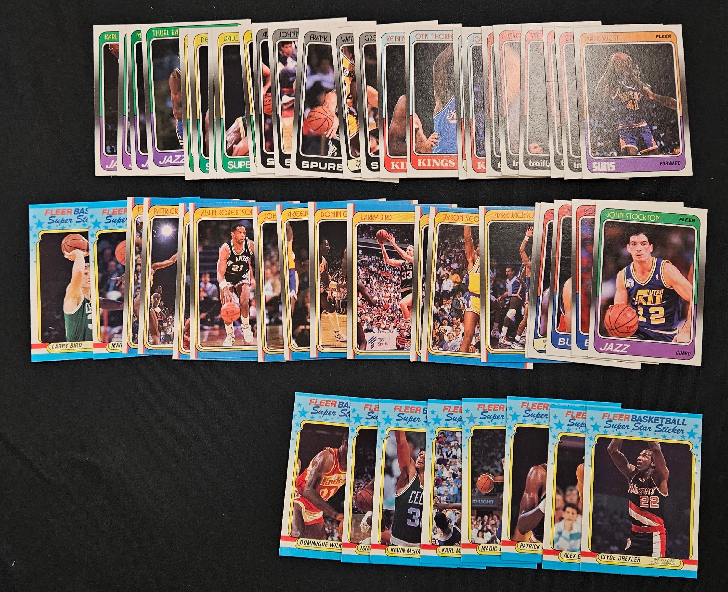 1988-89 Fleer Basketball Near Complete Set (131/132) W/ Stickers NM-MT
