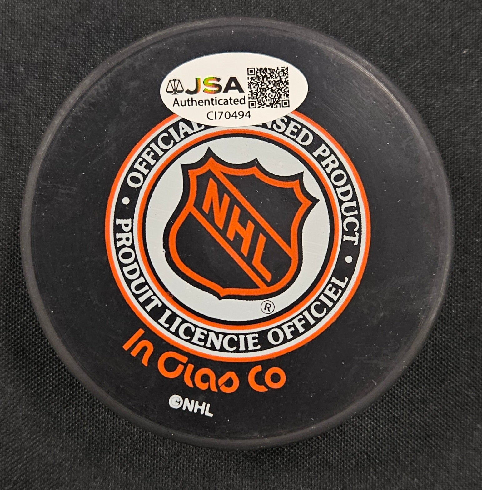 Peter Karamos Signed Hurricanes (Owner) Puck JSA Authentic