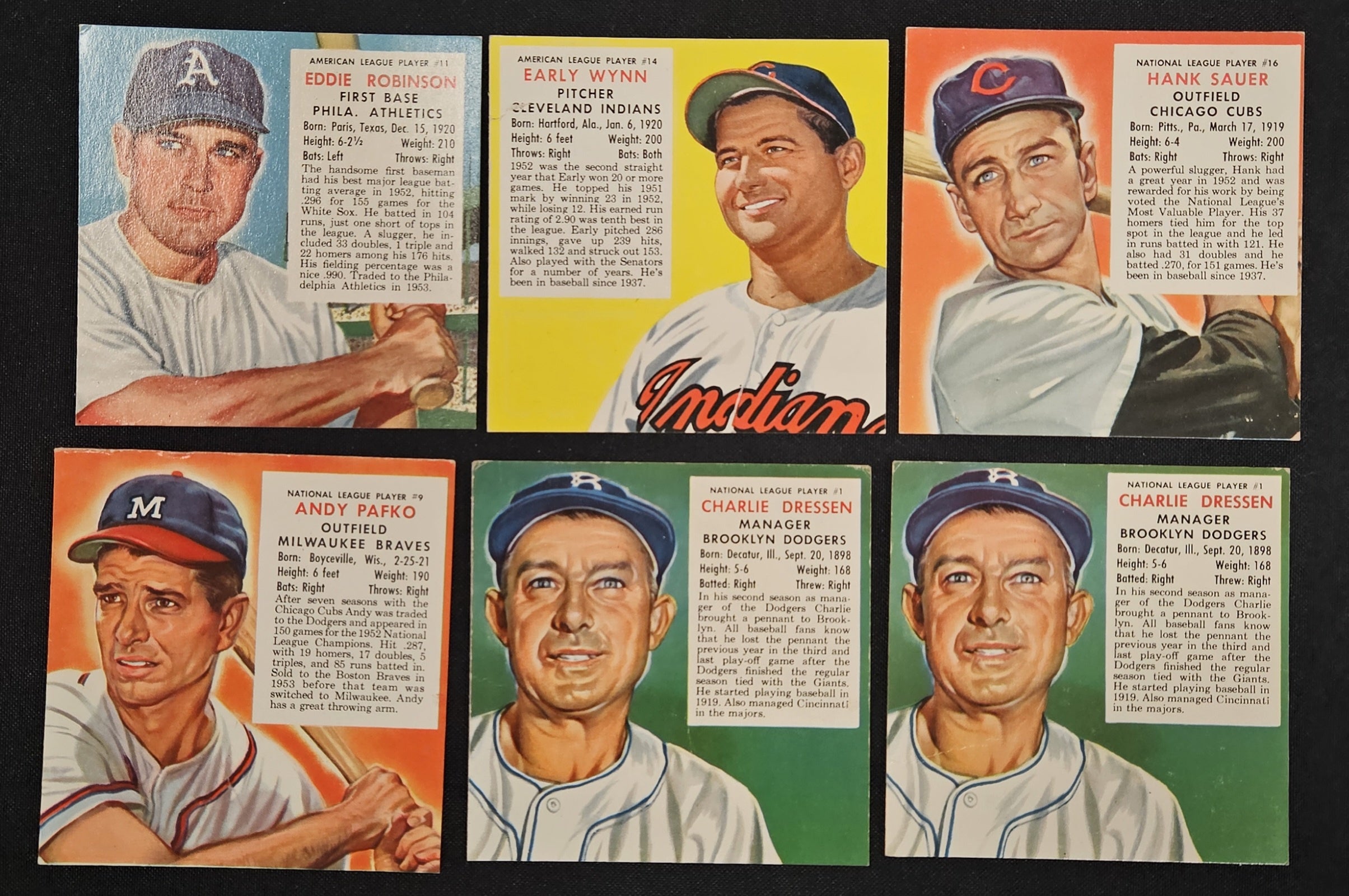 1953 Red Man Lot Of 17 No Tabs Low Grade