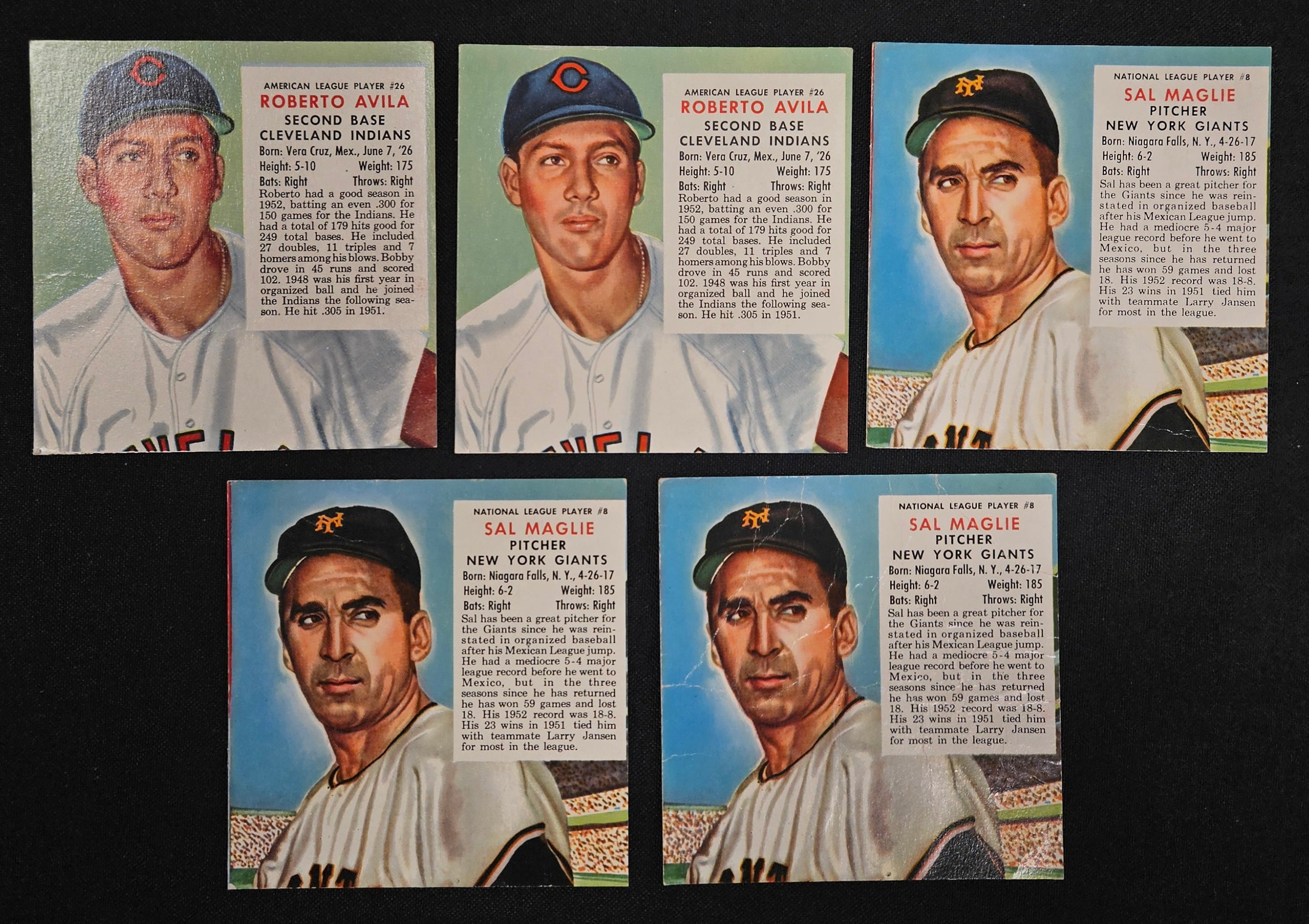 1953 Red Man Lot Of 17 No Tabs Low Grade