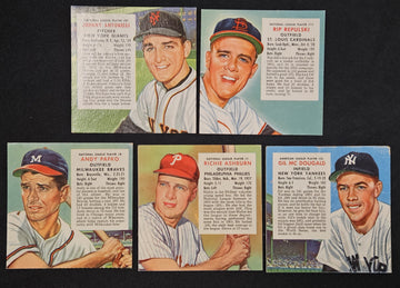 1954 Red Man Lot Of 14 Different No Tabs Low Grade