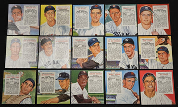 1954 Red Man Near Complete Set 39/50 No Tabs Low Grade