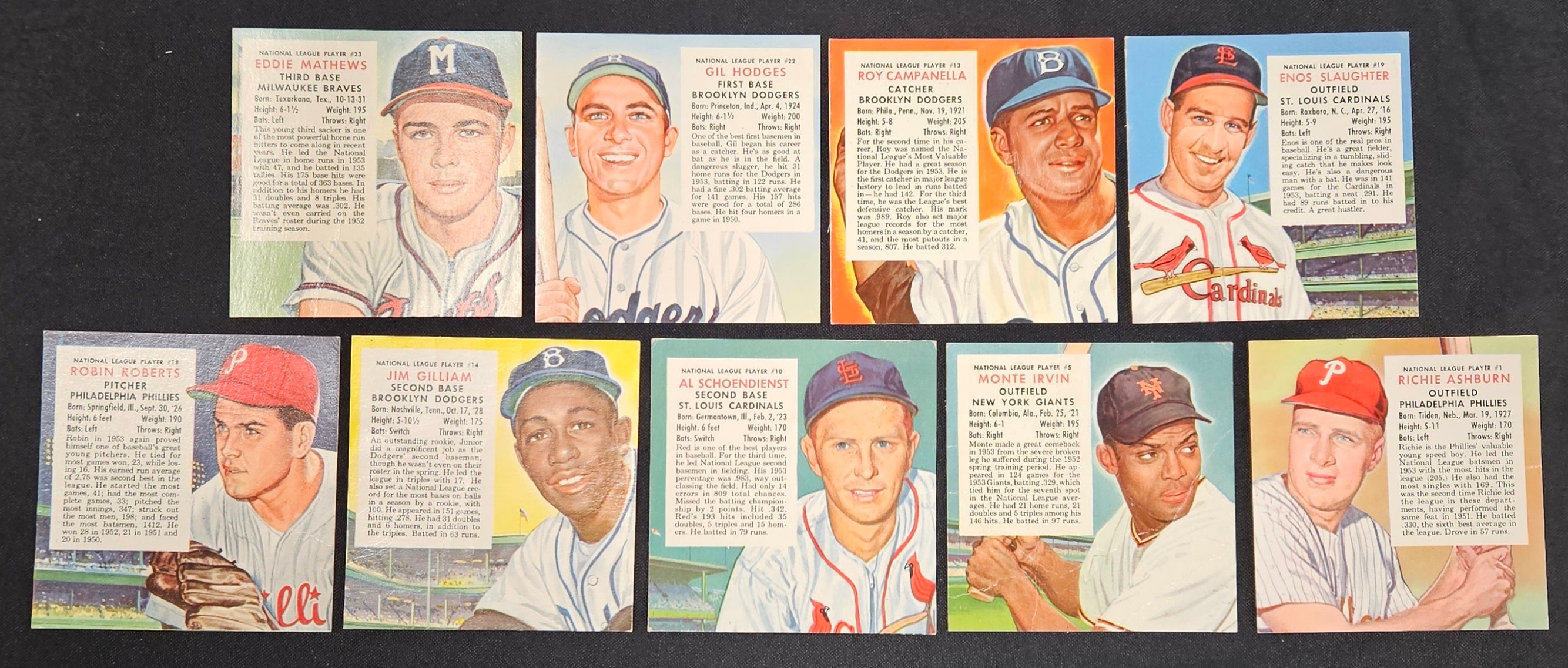 1954 Red Man Near Complete Set 39/50 No Tabs Low Grade