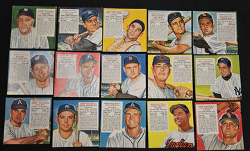 1953 Red Man Near Complete Set 43/52 No Tabs Low Grade