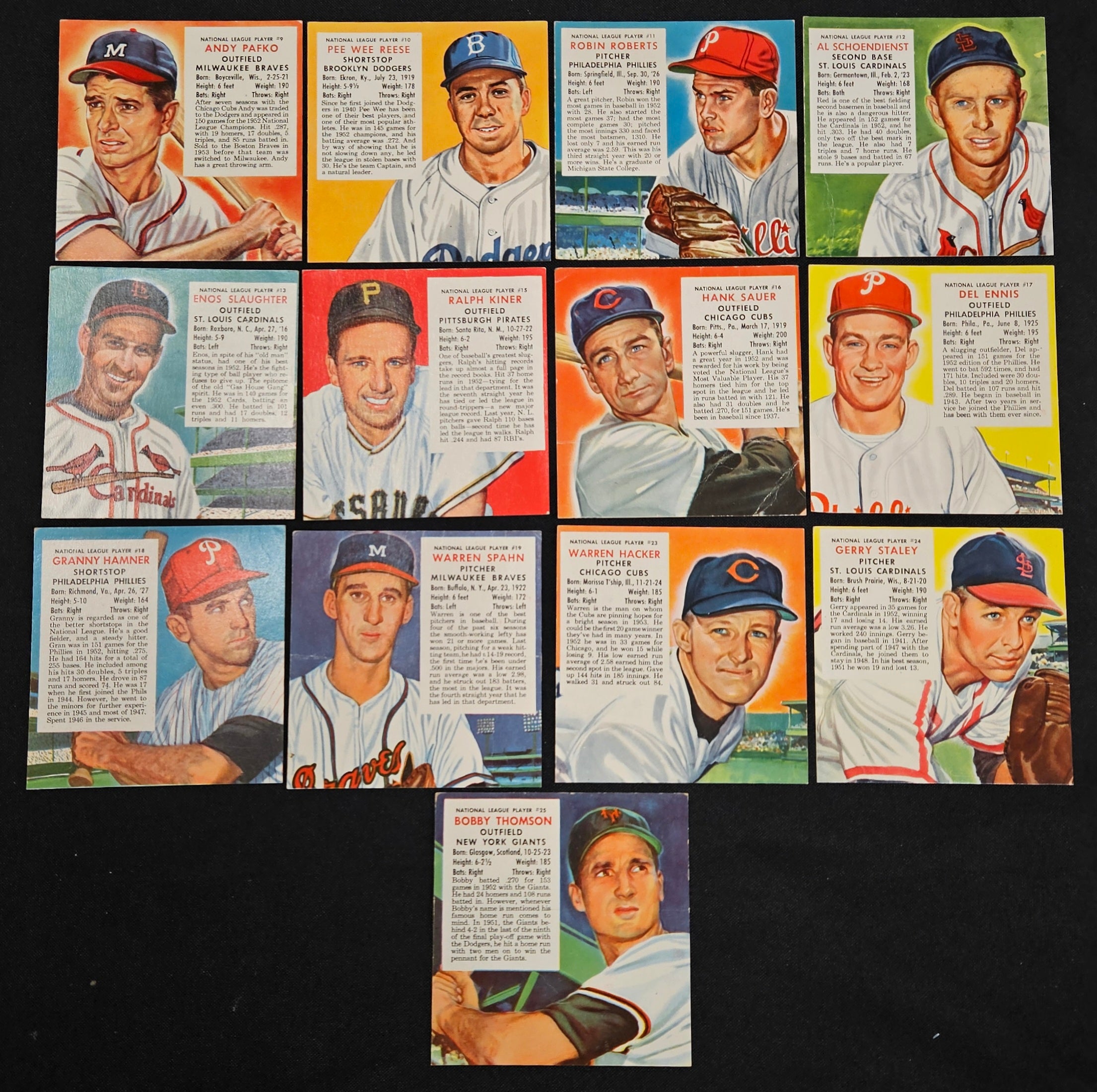 1953 Red Man Near Complete Set 43/52 No Tabs Low Grade