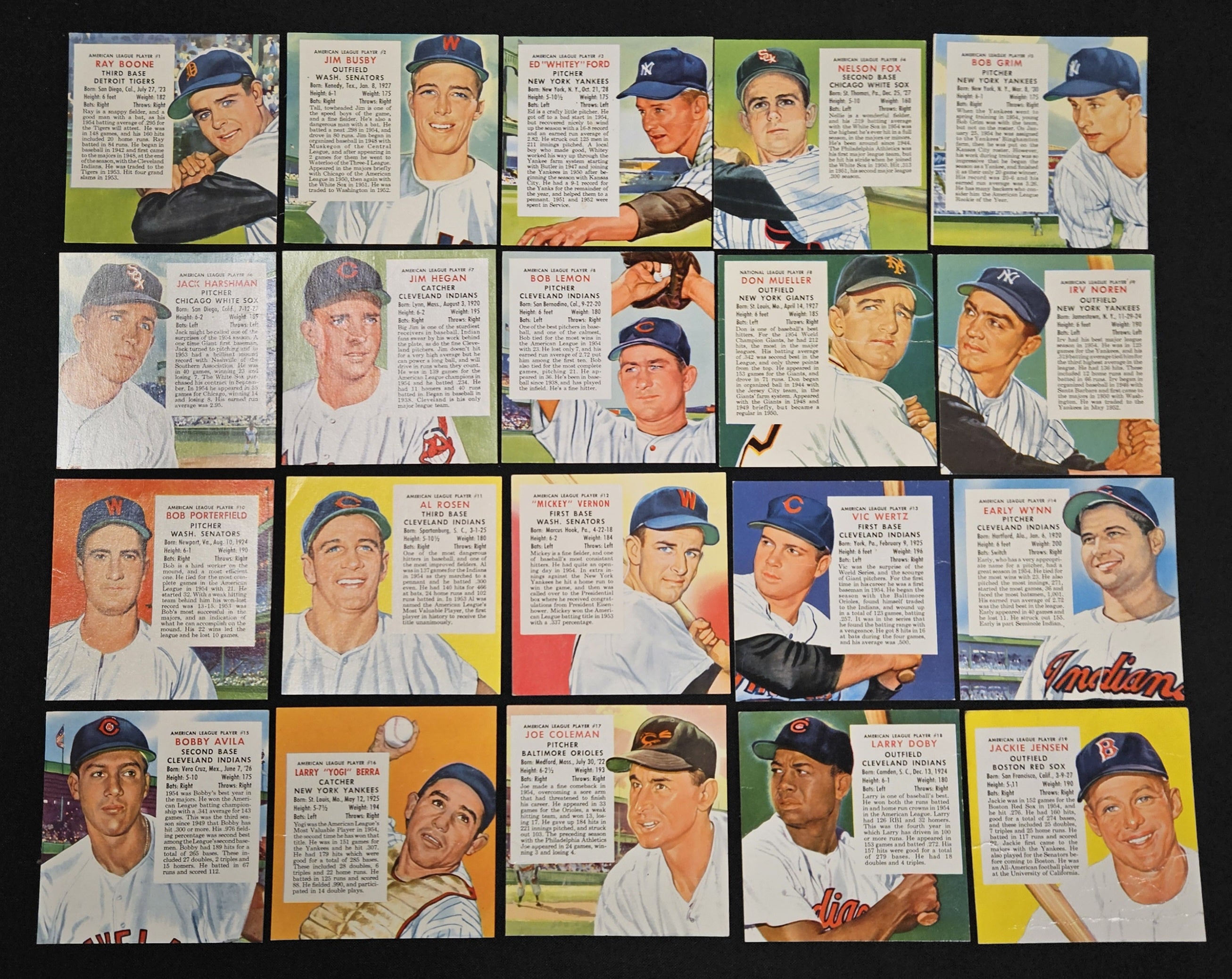 1955 Red Man Near Complete Set 47/50 No Tabs Low Grade