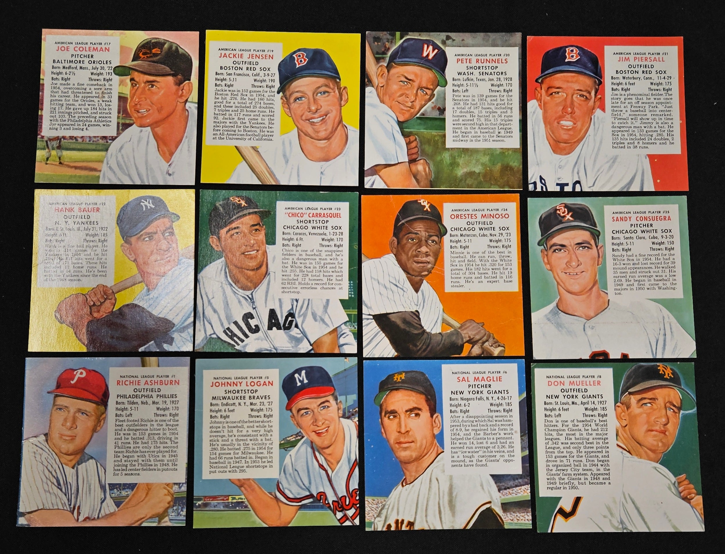 1955 Red Man Near Complete Set 37/50 No Tabs Low Grade