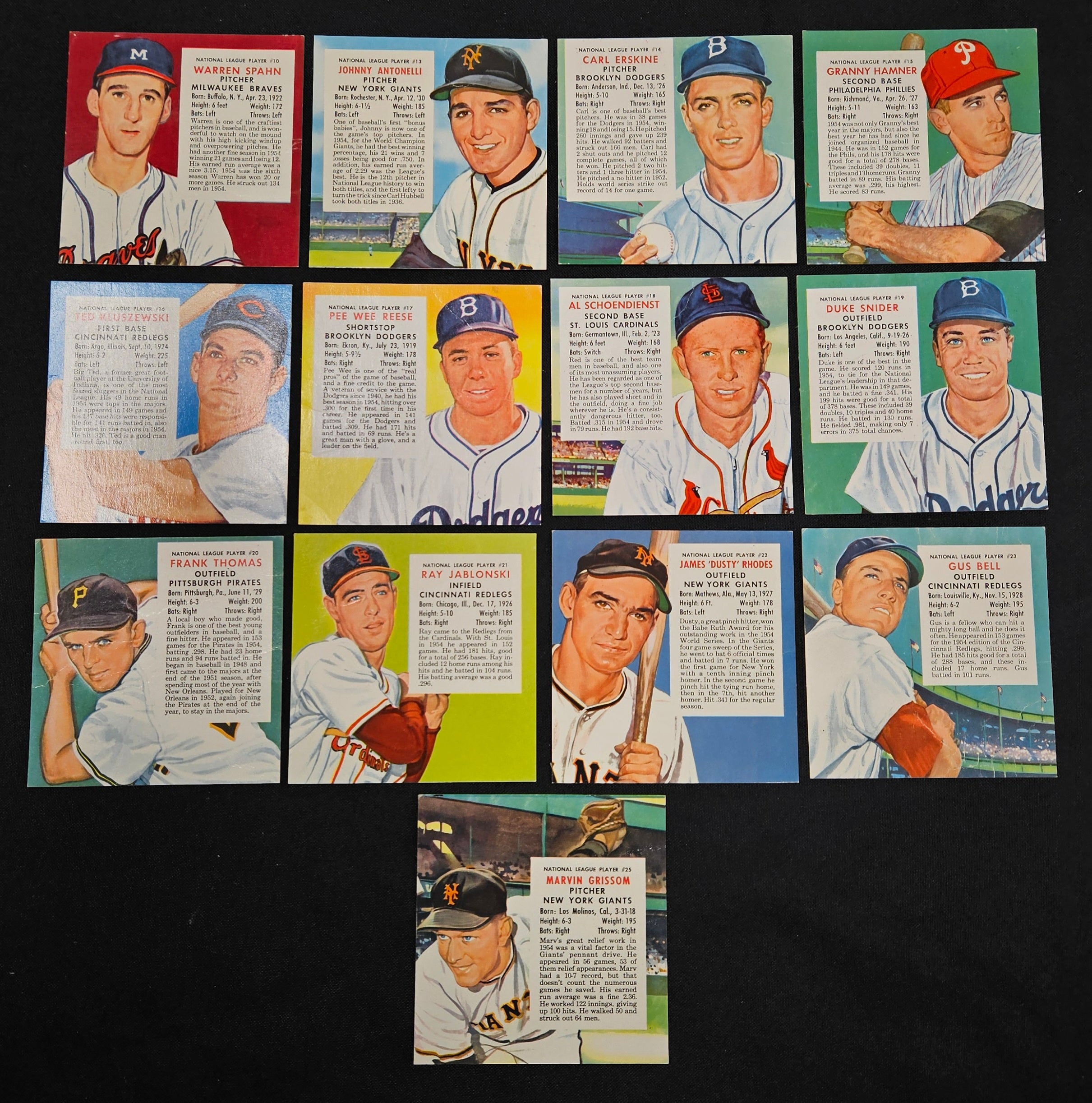 1955 Red Man Near Complete Set 37/50 No Tabs Low Grade