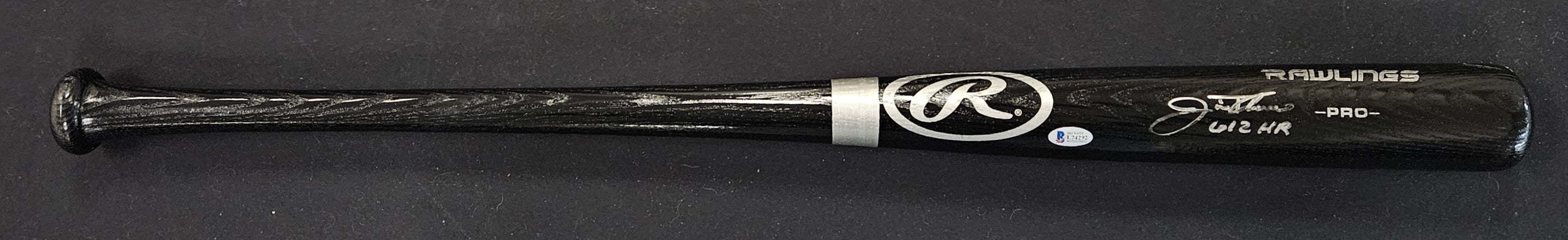 Jim Thome Signed Inscribed Autographed Rawlings Pro Baseball Bat Beckett Cert.