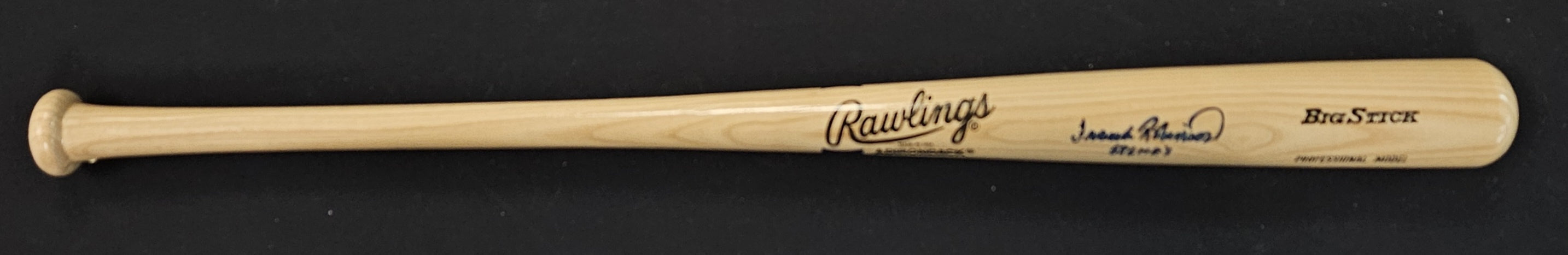 Frank Robinson Signed Inscribed Autographed H.O.F. Rawlings Baseball Bat JSA