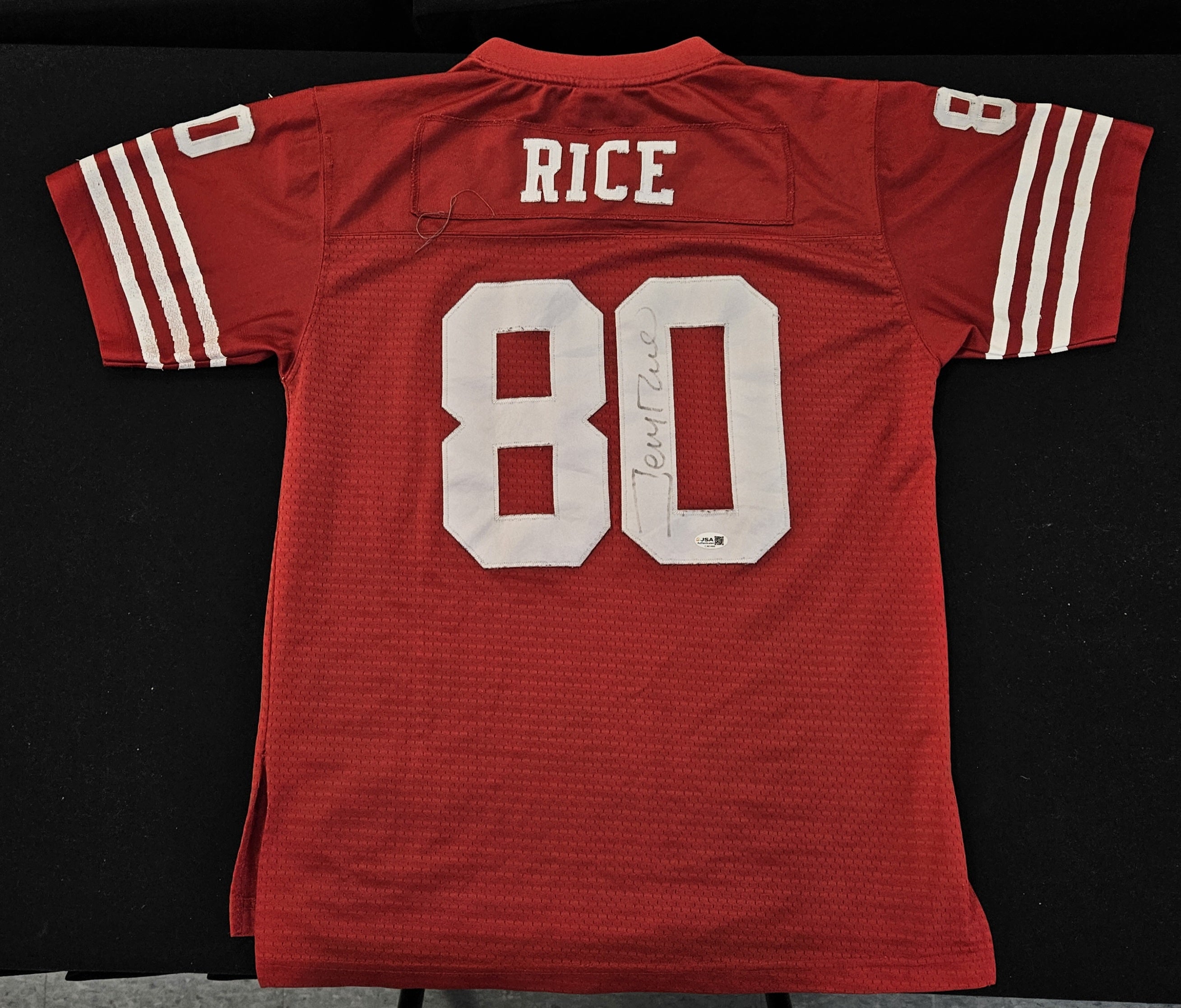 Jerry Rice Signed Autographed Reebok San Francisco 49ers Throwbacks Jersey JSA