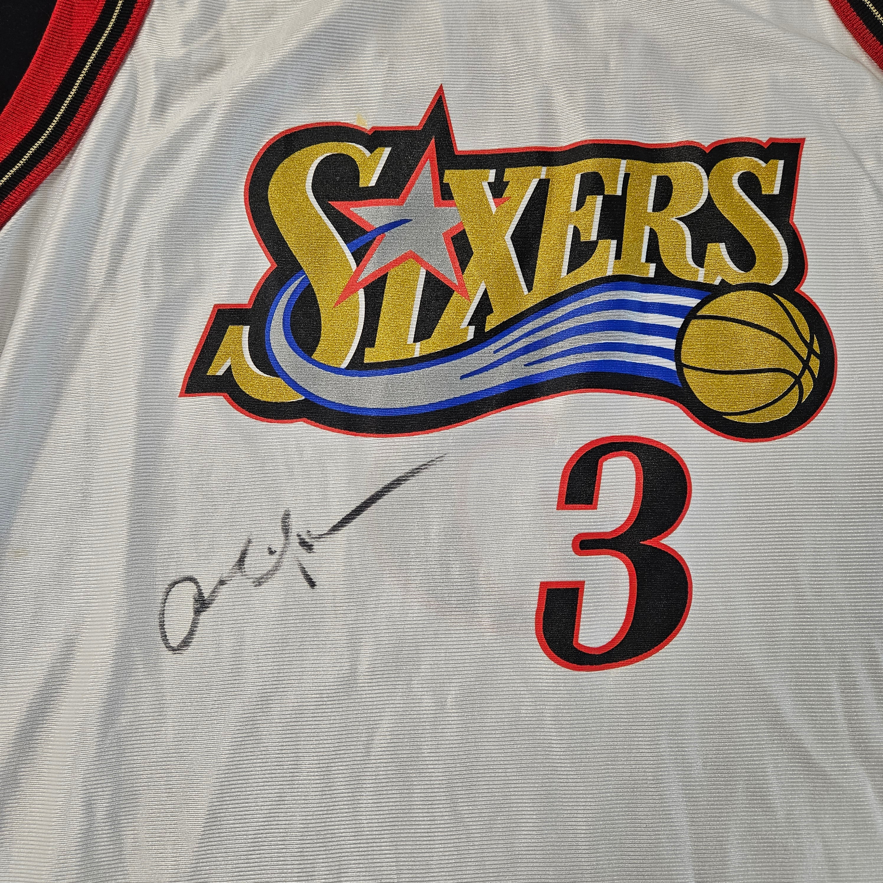 Allen Iverson Signed Autographed Champion Philadelphia 76ers Jersey JSA