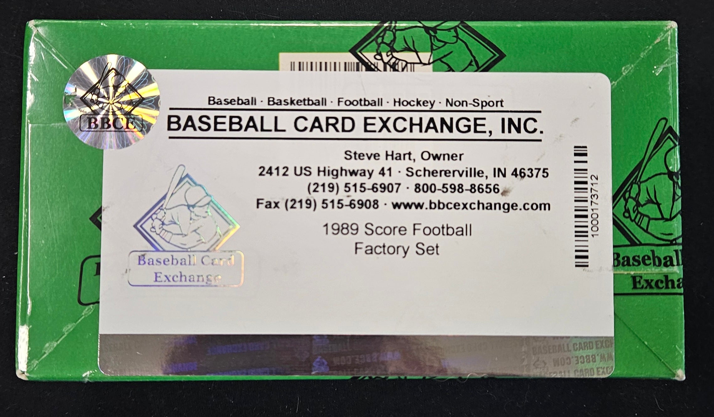 1989 Score Football Complete Collector Factory Set BBCE Wrapped