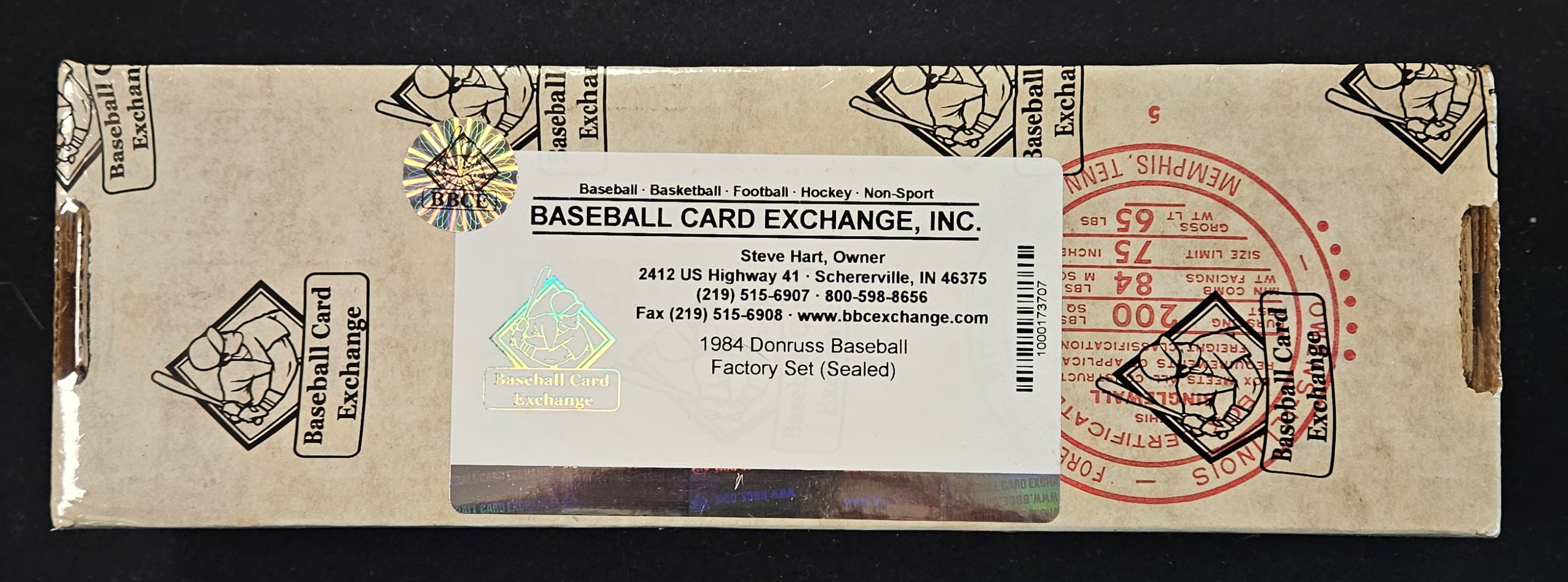 1984 Donruss Baseball Complete Factory Set BBCE Wrapped