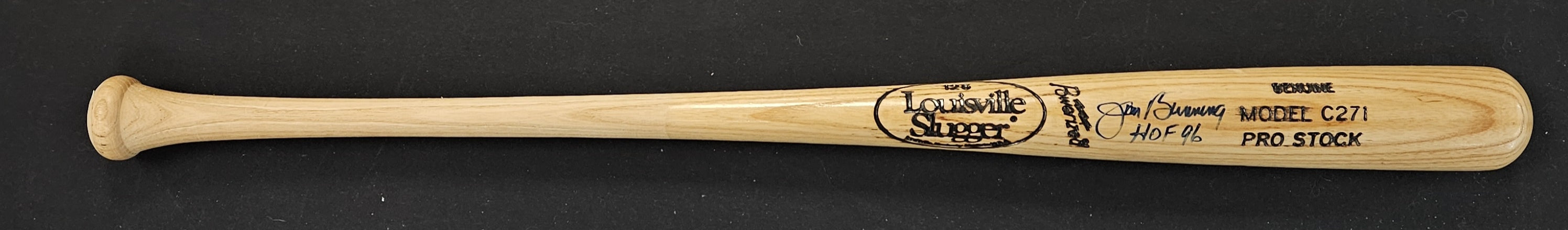 Jim Bunning Signed Autographed Inscribed Louisville Slugger Baseball Bat JSA