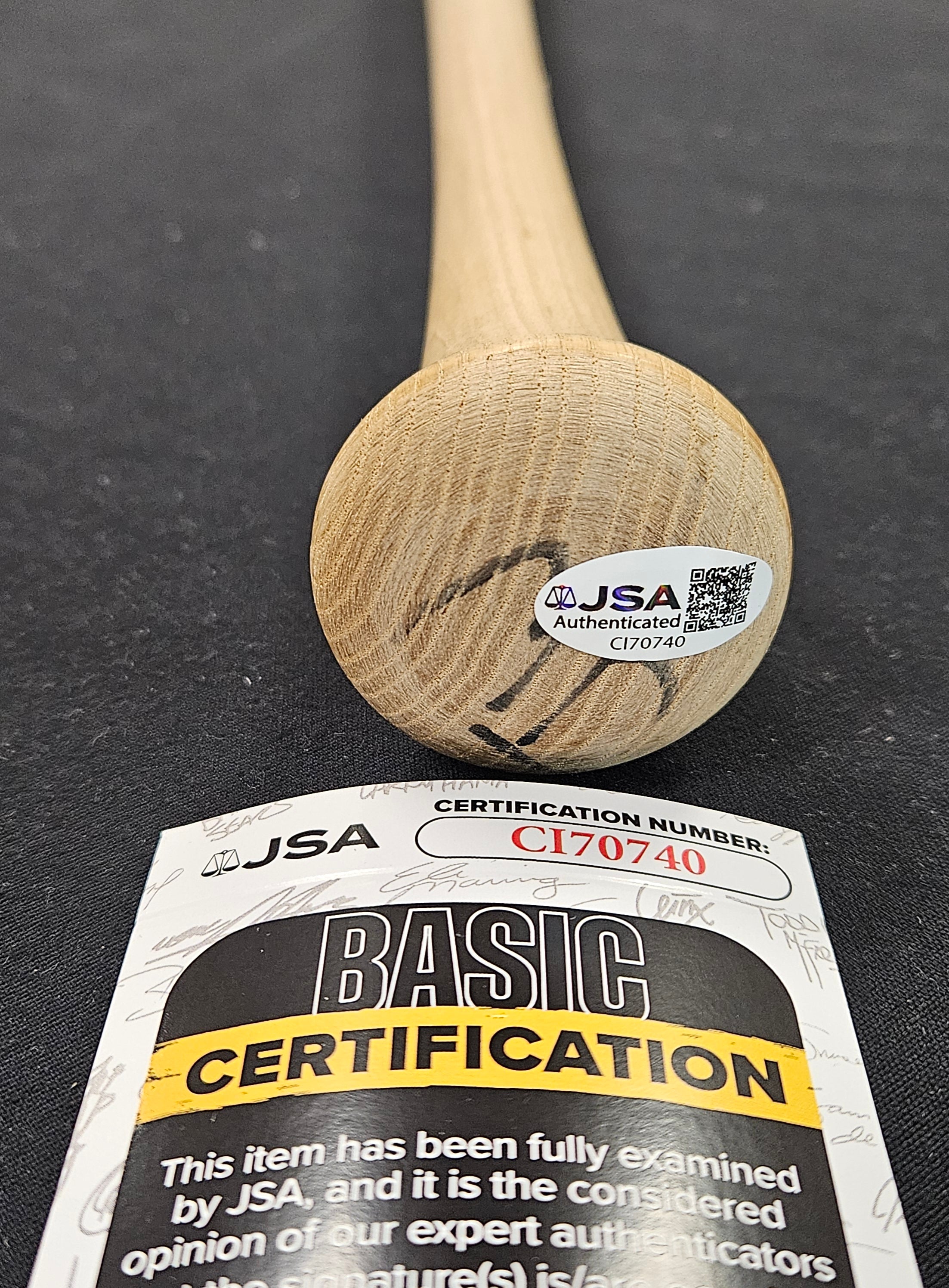 Jim Bunning Signed Autographed Inscribed Louisville Slugger Baseball Bat JSA
