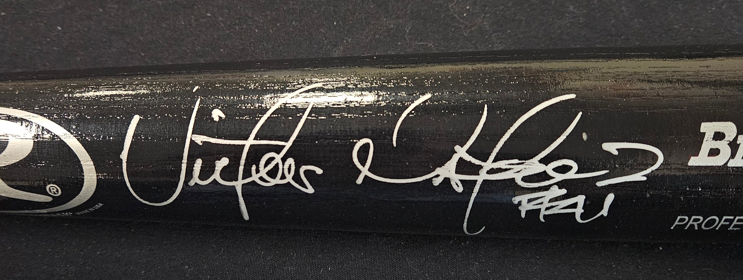 Victor Martinez Signed Autographed Rawlings Baseball Bat JSA Authentic
