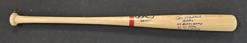 Bill Madlock Signed Autographed Inscribed x5 Rawlings Baseball Bat JSA Authentic