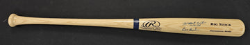 Mookie Wilson/Bill Buckner Dual Signed Autographed Rawlings Baseball Bat JSA
