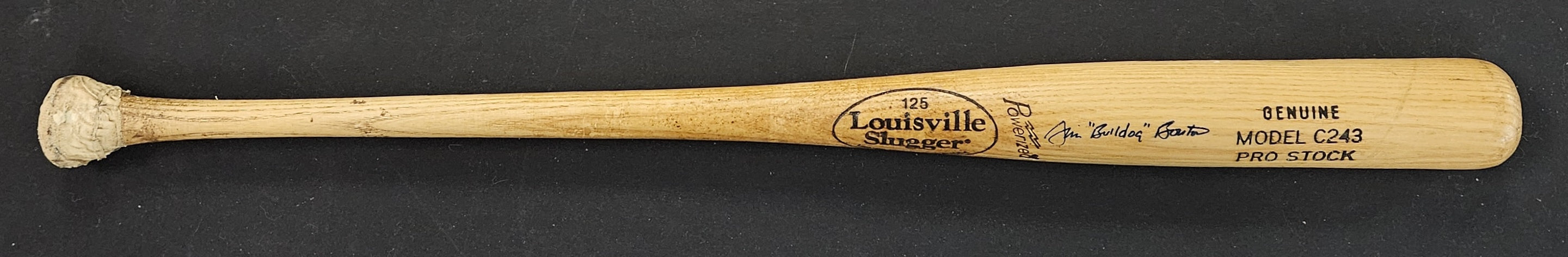 Jim Bouton Signed Autographed Louisville Slugger Baseball Bat JSA Authentic