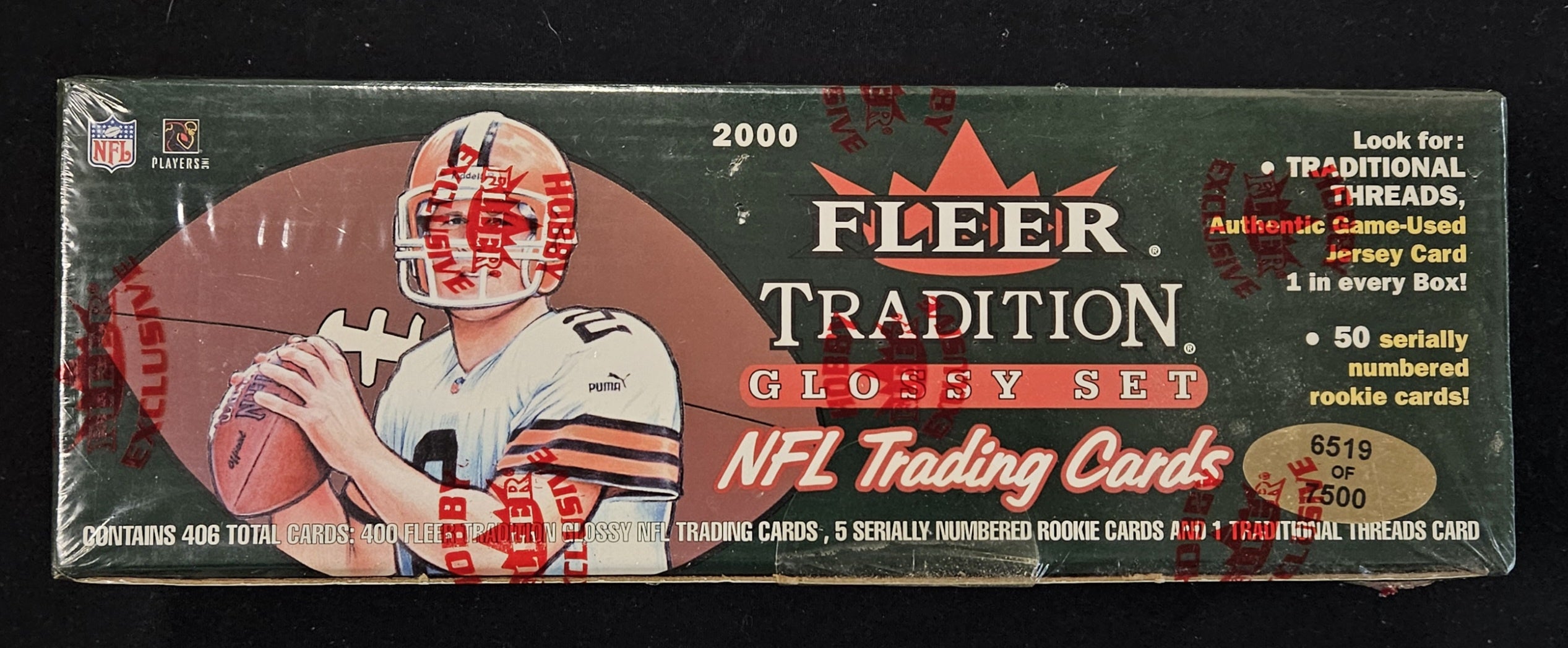 2000 Fleer Tradition Glossy Football Complete Factory Set Sealed Tom Brady RC