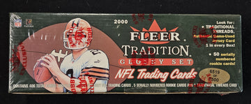 2000 Fleer Tradition Glossy Football Complete Factory Set Sealed Tom Brady RC