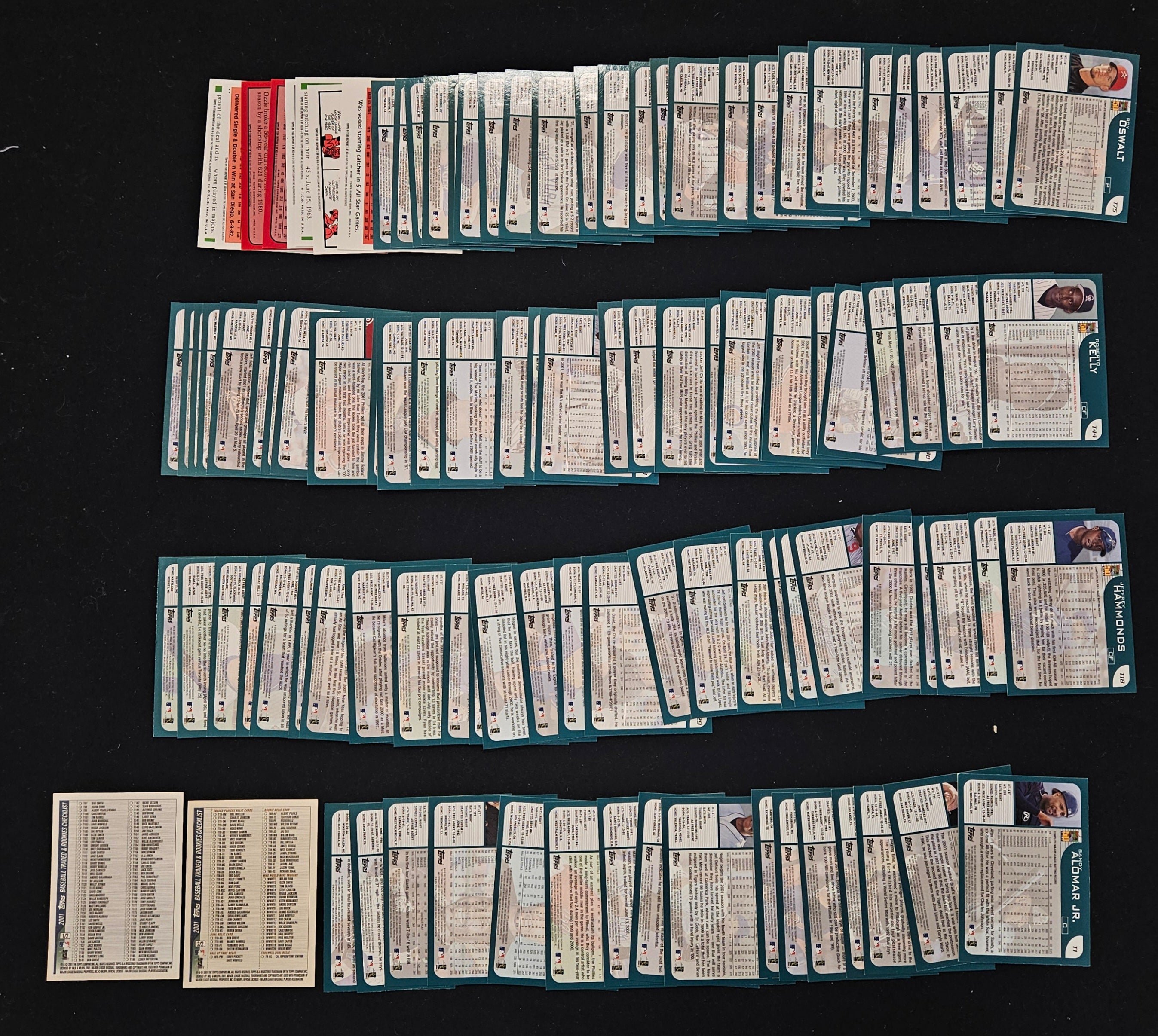 2001 Topps Traded and Rookies Baseball Complete Set
