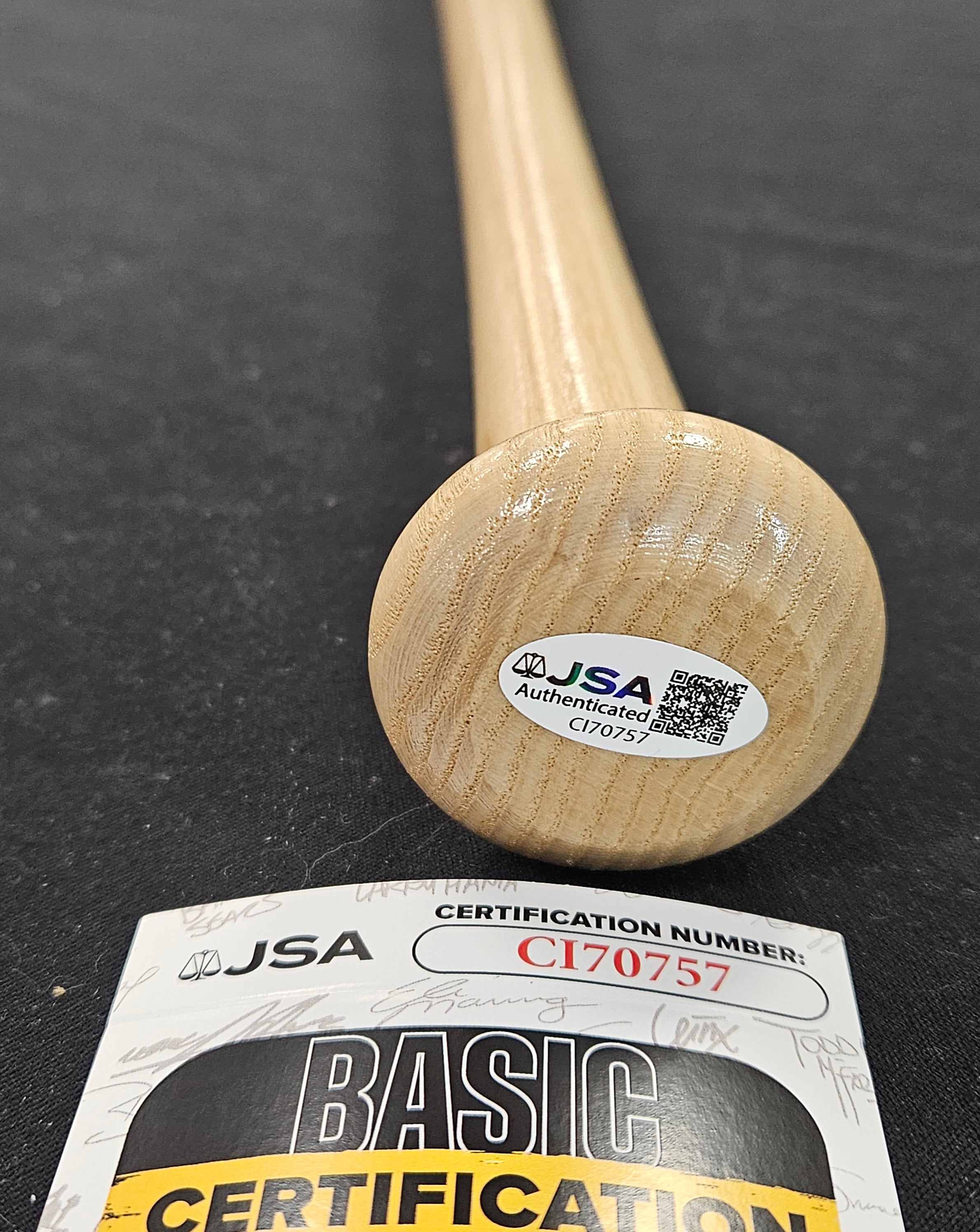 Bill Freehan Signed Autographed Inscribed Adirondack Baseball Bat JSA Authentic