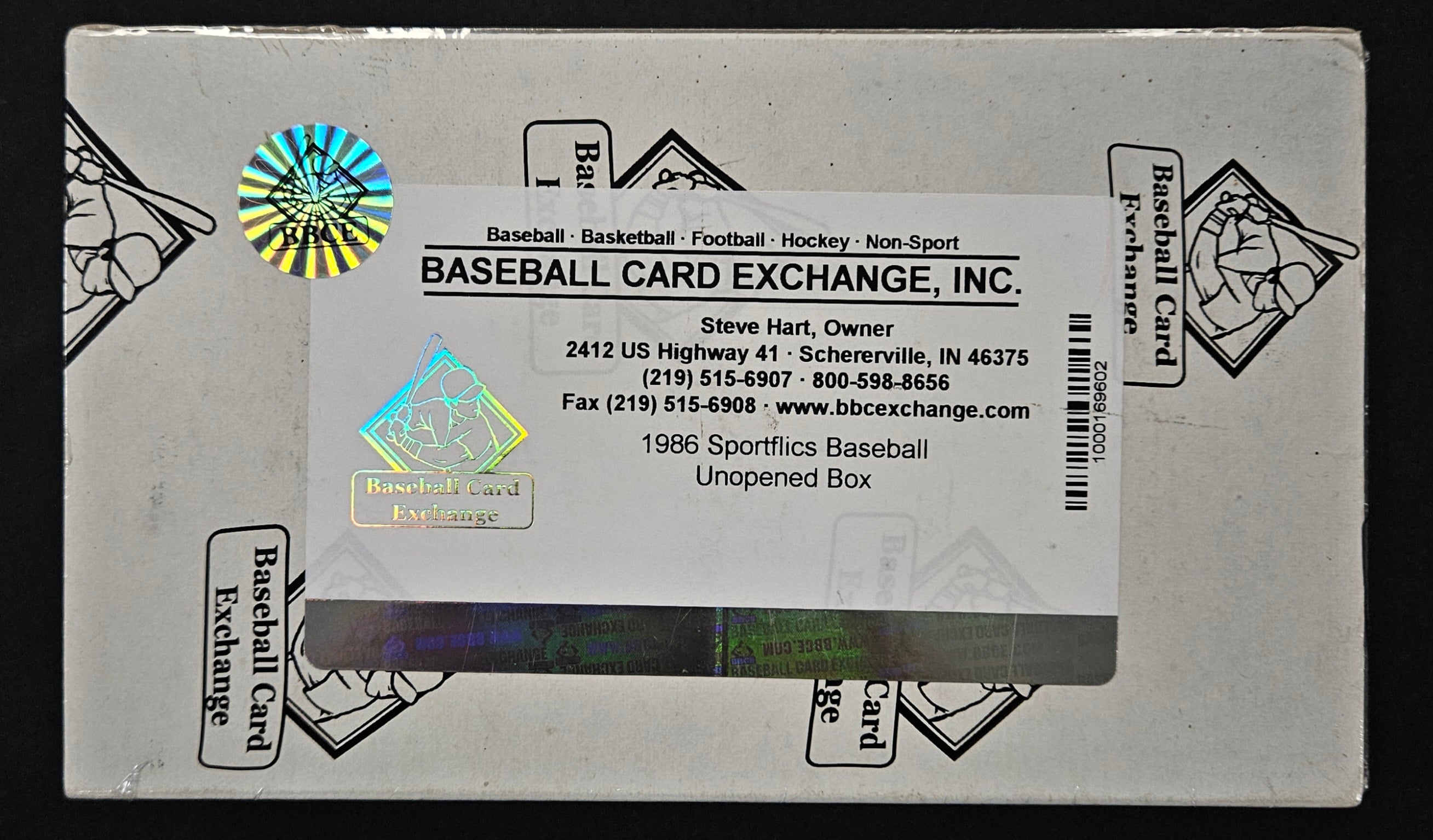 1986 Sportflics Baseball Box BBCE Wrapped/Sealed
