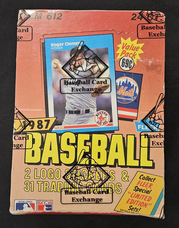 1987 Fleer Baseball Cello Box BBCE Wrapped/Sealed