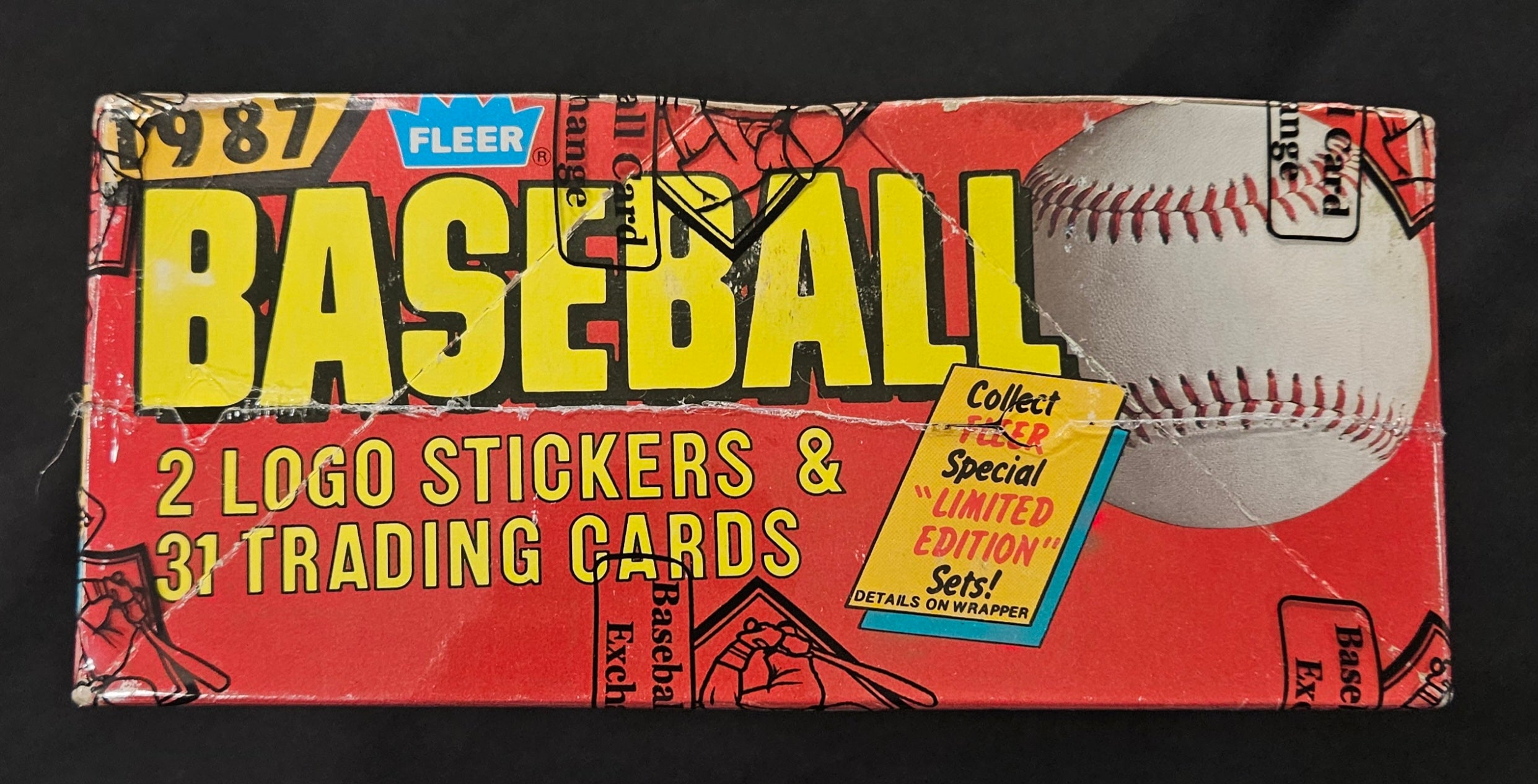 1987 Fleer Baseball Cello Box BBCE Wrapped/Sealed
