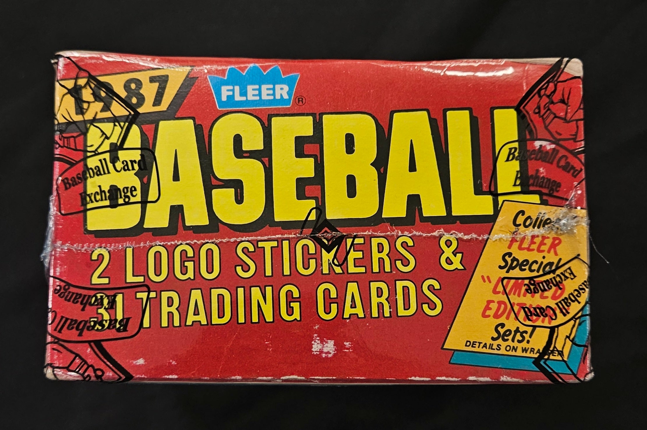 1987 Fleer Baseball Cello Box BBCE Wrapped/Sealed