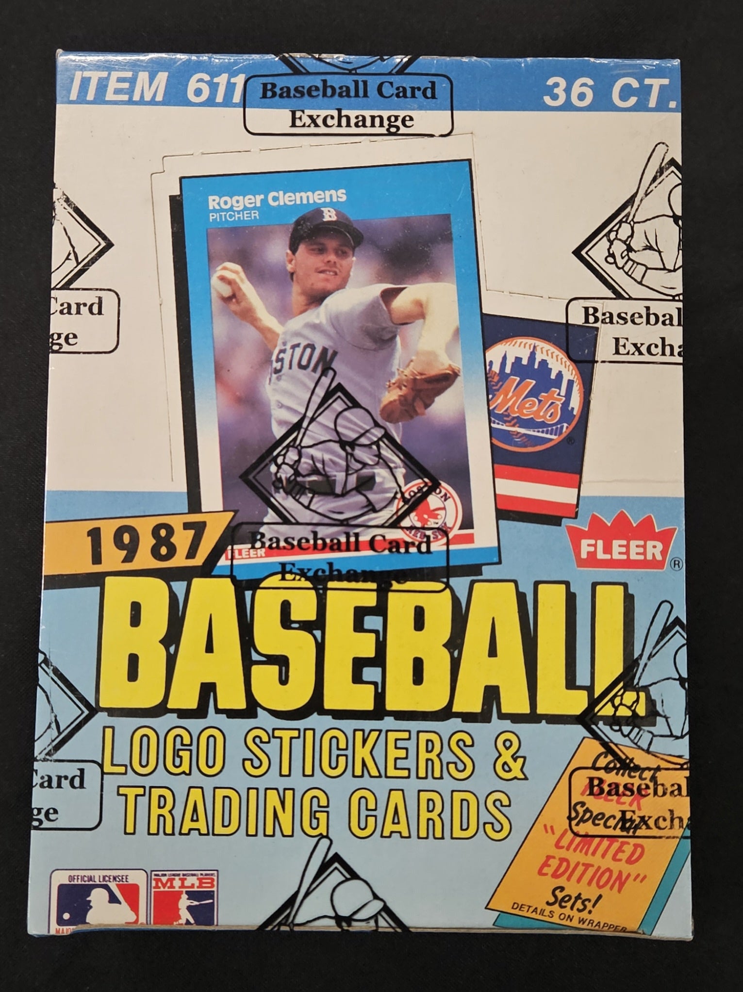 1987 Fleer Baseball Wax Box BBCE Wrapped/Sealed FASC